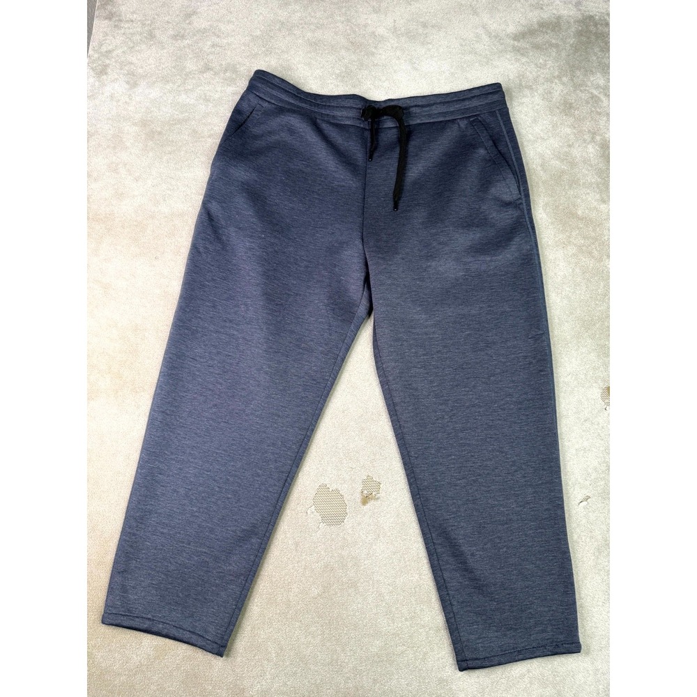 32 Degrees Sweatpants Mens 2XL Blue Heather High Rise Performance Elastic Waist